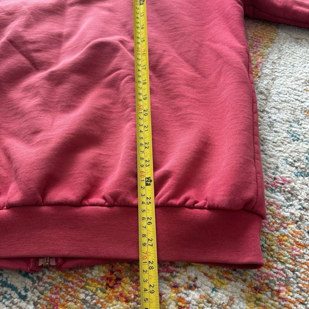 Vintage Carhartt Thermal Zip Up Hoodie Mens L Red J149 INR Heavy Workwear Y2K - Picture 8 of 10